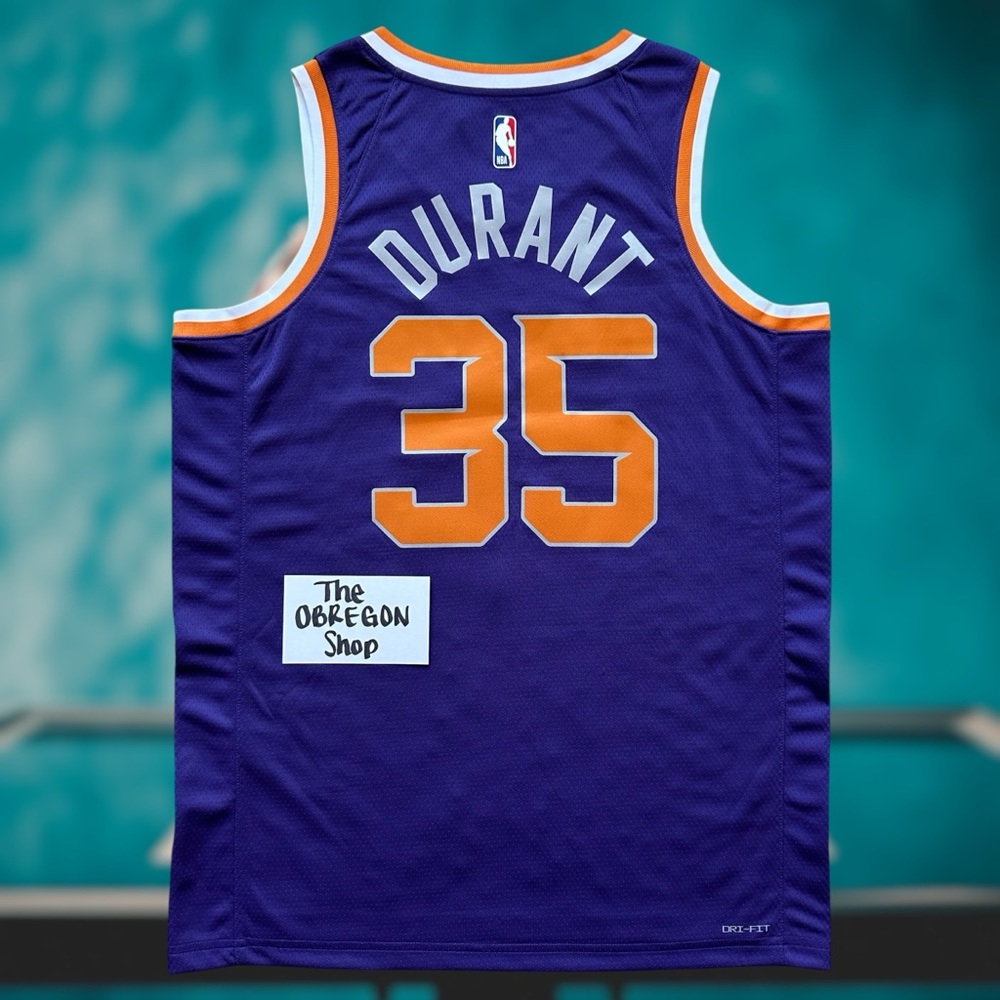 PHOENIX SUNS KEVIN DURANT 35 ICON EDITION SWINGMAN BASKETBALL JERSEY NBA DRI FIT - Picture 2 of 8